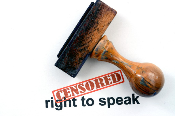 Censored right to speak - Photo, Image