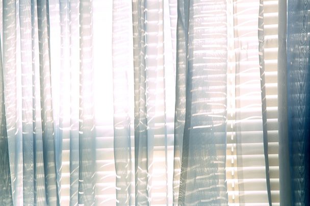 fényes nappal kék sheers keresztül - Fotó, kép