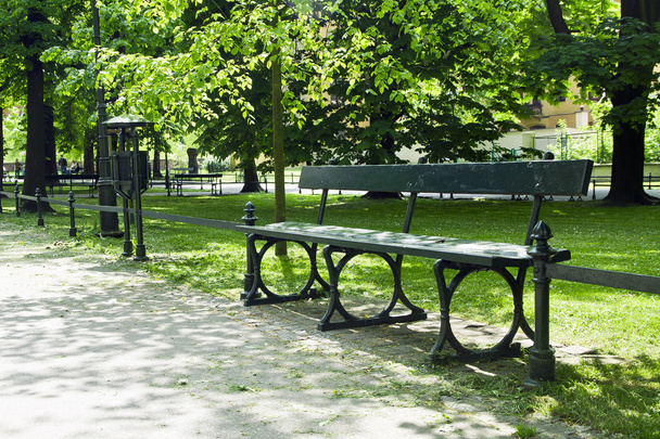 yeşil park Bench - Fotoğraf, Görsel