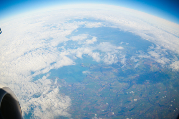 Вид сверху на земной шар
 - Фото, изображение