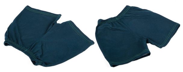 Коллекция детских шорт брюки изолированы на белом фоне. - Фото, изображение