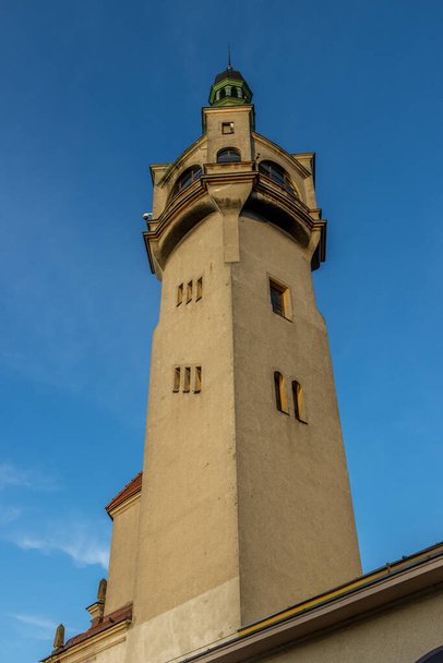 SOPOT, POLAND - Jun 17, 2021: An Iconic lighthouse with scenic views in Sopot, Poland " - Valokuva, kuva