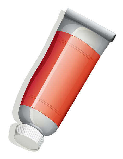 Um topview de um tubo vermelho
 - Vetor, Imagem