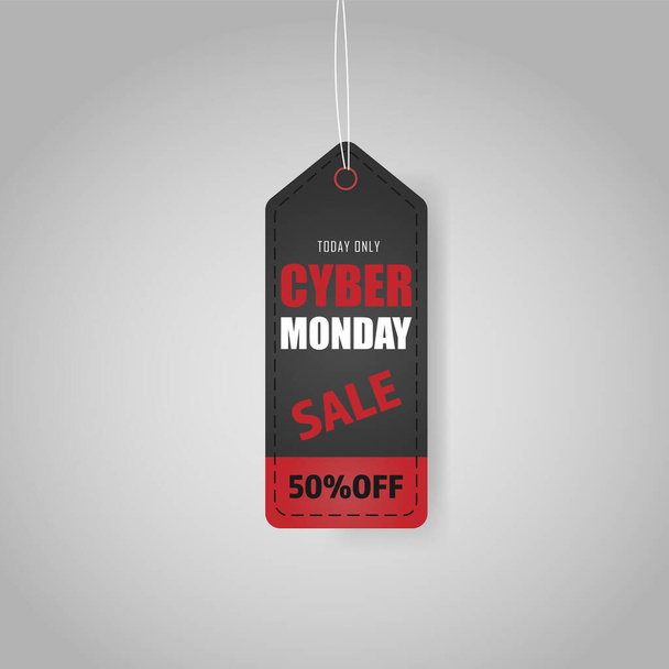 Cyber Monday coupon, label, discount, sale.  - Vector, imagen