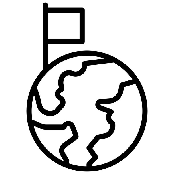 Icono de vector aislado de destino global que puede modificar o editar fácilmente - Vector, imagen