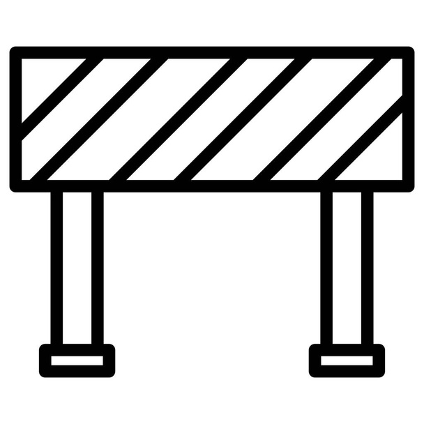 Barrière routière Isolée icône vectorielle qui peut facilement modifier ou modifier - Vecteur, image