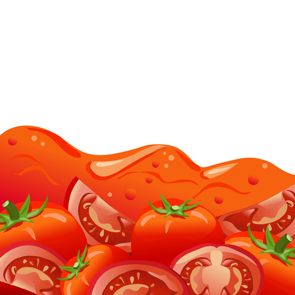 tomato juice background - Vector, Image