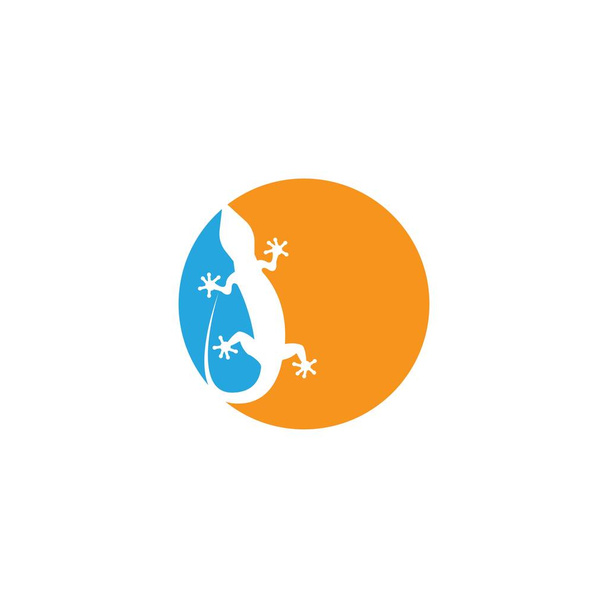 modello di disegno illustrazione logo lucertola - Vettoriali, immagini