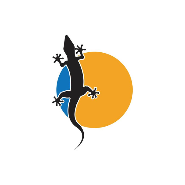 lizard logo illustration design template - Vector, Image