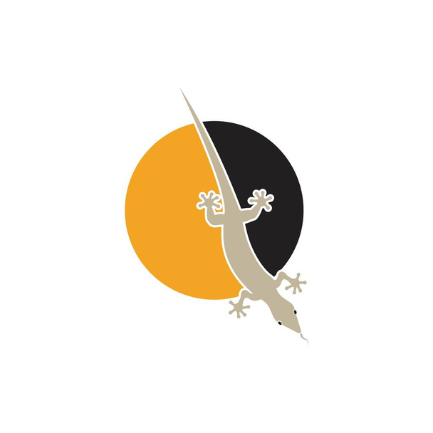 modelo de diseño de ilustración de logotipo de lagarto - Vector, imagen