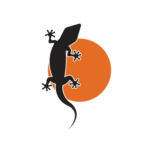 lizard logo illustration design template - Vector, Image