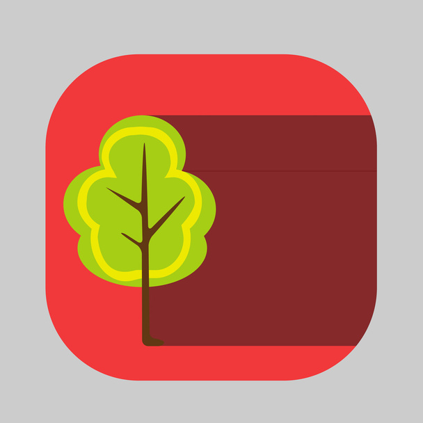 Vettore bella icona piatta fiore albero eps
 - Vettoriali, immagini