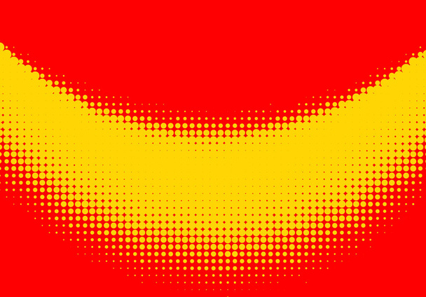 Pop art halftone retro background shapes with comics style - Διάνυσμα, εικόνα