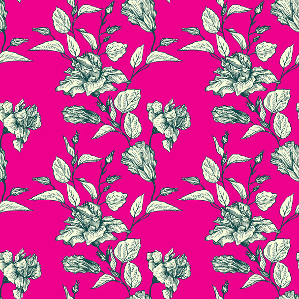 vintage vector floral seamless pattern - Vektor, Bild