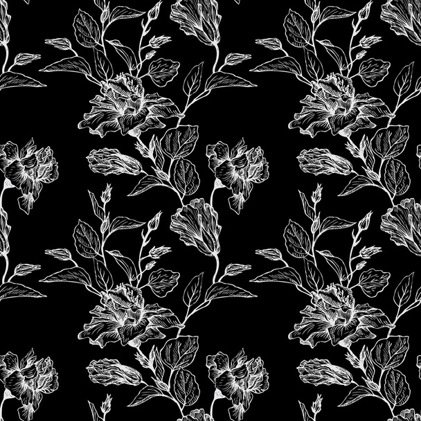 vintage vector floral seamless pattern - Vektör, Görsel