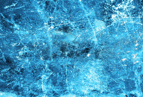 Frozen scratched texture. Ice rink floor. Background texture of  ice rink. top view.  - Фото, зображення
