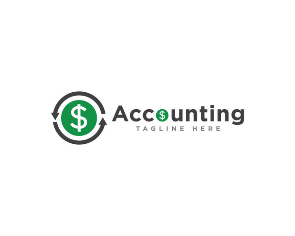 Vector de diseño de logotipo de finanzas y contabilidad - Vector, Imagen