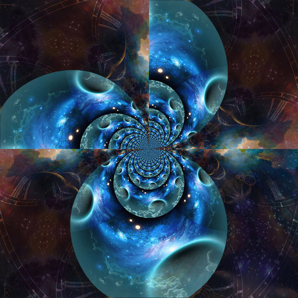 abstract fractal background, creative design - Φωτογραφία, εικόνα