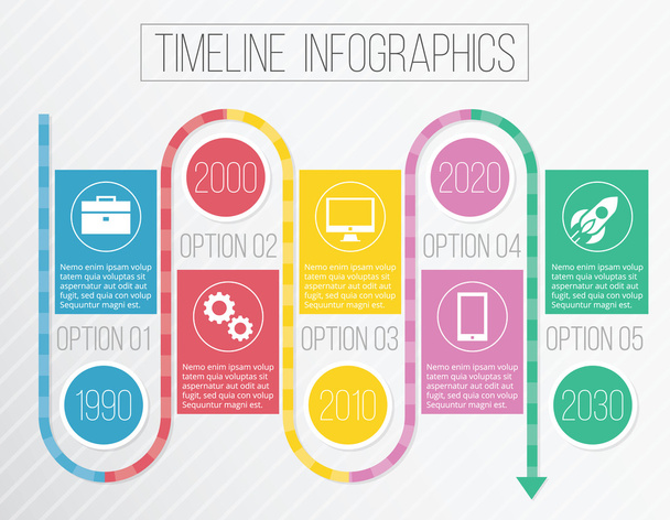 Vector Creative Timeline Infographics - Vector, Image