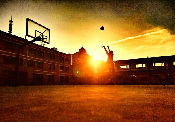 old grunge basketball arena - Fotografie, Obrázek
