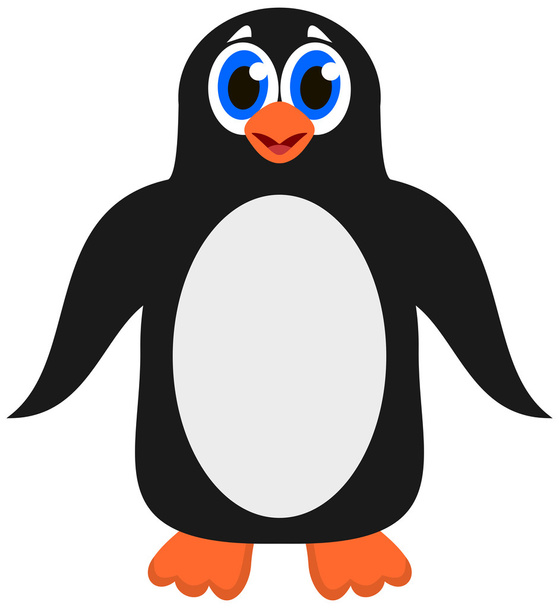 Милый императорский пингвин
 - Вектор,изображение