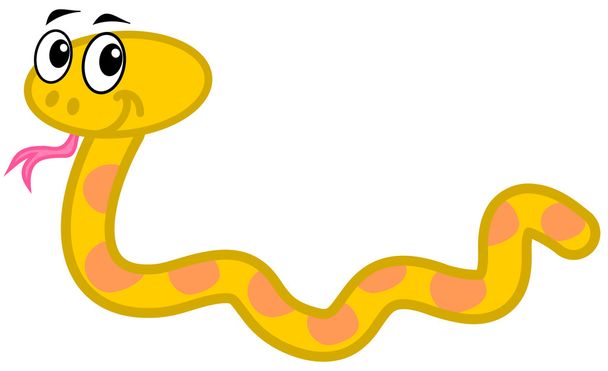 eine gelbe Schlange - Vektor, Bild