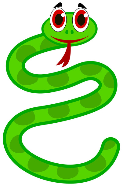 wąż zielony - Wektor, obraz