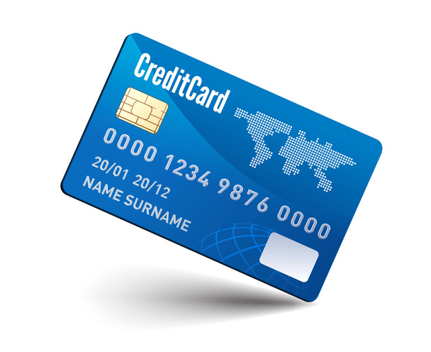 Realistic vector Credit Card - Vector, afbeelding