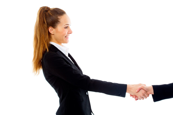 Young businesswoman shaking hands - Foto, Bild