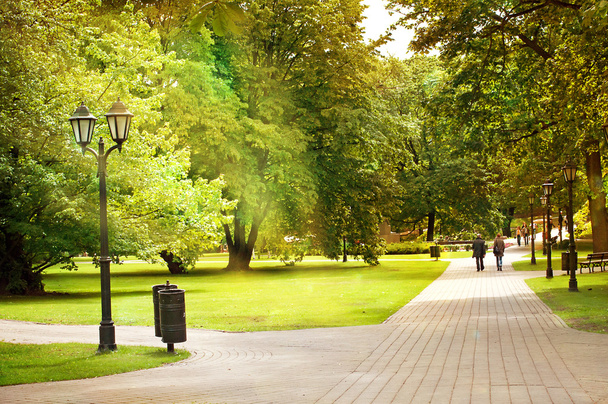 Bastion Hill park w Rydze, Łotwa - Zdjęcie, obraz