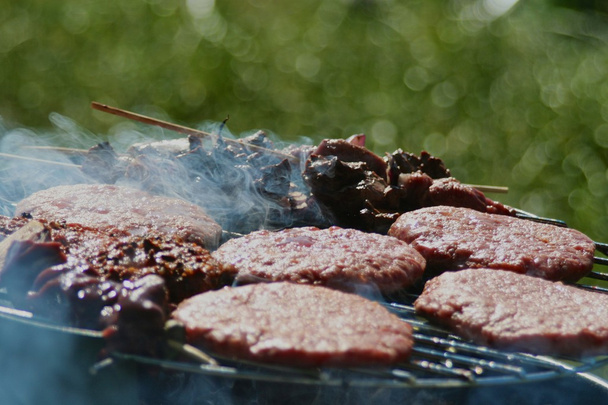 Closeup of grilled food - Photo, Image