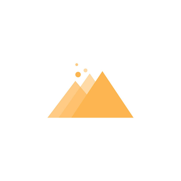 mountain logo simple illustration color design vector template graphic - ベクター画像