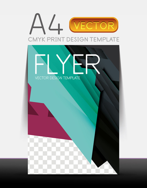 abstrakte Flyer Broschüre Design-Vorlage - Vektor, Bild