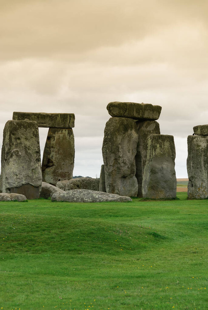 site archéologique stonehenge en muraille de maïs en Angleterre - Photo, image