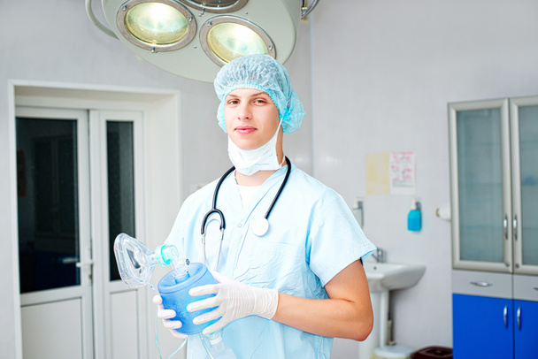 Resuscitation of the newborn, children's anesthesiologist - Valokuva, kuva