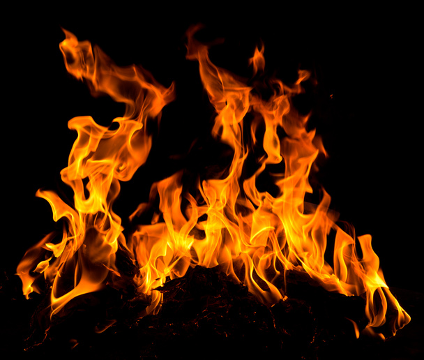chamas de fogo laranja
 - Foto, Imagem