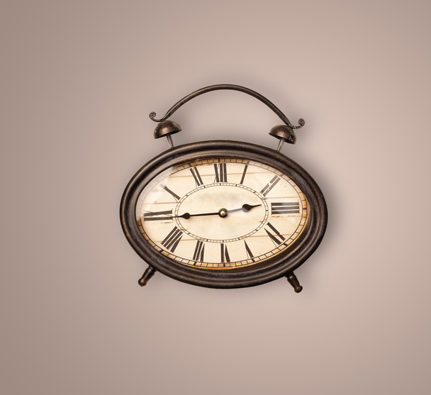 Vintage old clock with showing preicse time - Φωτογραφία, εικόνα
