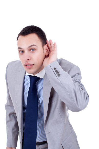Young businessman, listening - Photo, Image