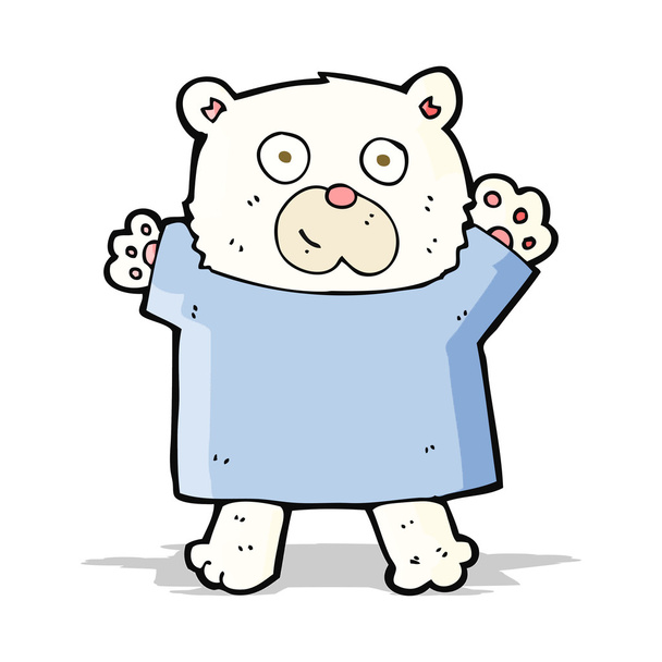 cartoon cute polar bear - Vector, imagen
