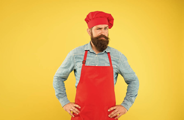 Bearded man chef Catering Service restaurant provide customizable menu - Fotó, kép