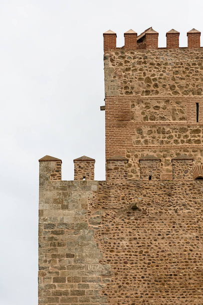 Cuidad Rodrigo Španělsko - 05 12 2021: Detailní ozdoby a textury na zámku Enrique II, Parador de Ciudad Rodrigo - Fotografie, Obrázek