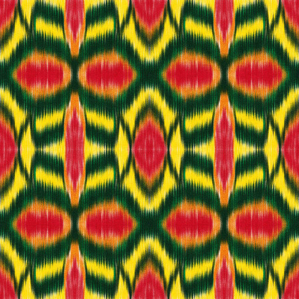 Seamless Ikat Pattern. Abstract  background for textile design, wallpaper, surface textures, wrapping paper. - Photo, Image
