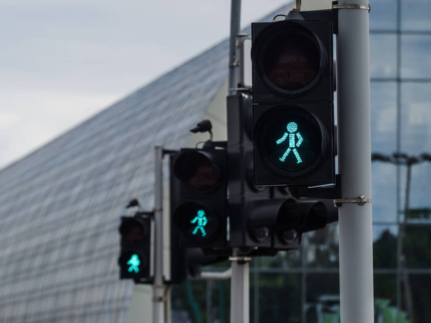TRAFFIC LIGHT - Signaling at the pedestrian crossing - Photo, Image