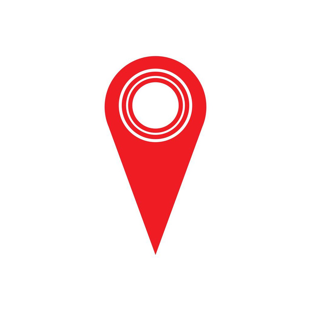 mapa punto ubicación pin vector icono para la asignación de mapas y satélites - Vector, Imagen