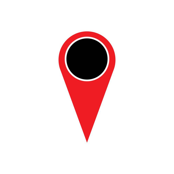 mapa punto ubicación pin vector icono para la asignación de mapas y satélites - Vector, Imagen