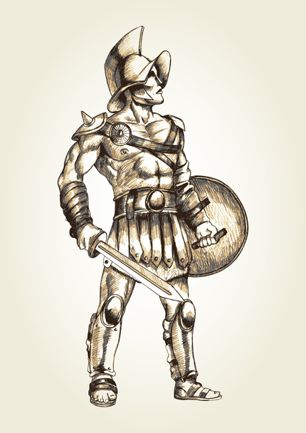 Gladiator - Wektor, obraz