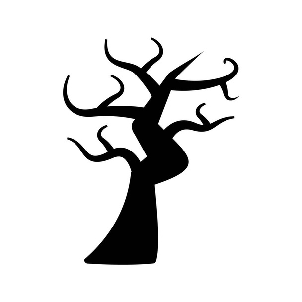 Černý strom silueta klip art - Vektor, obrázek
