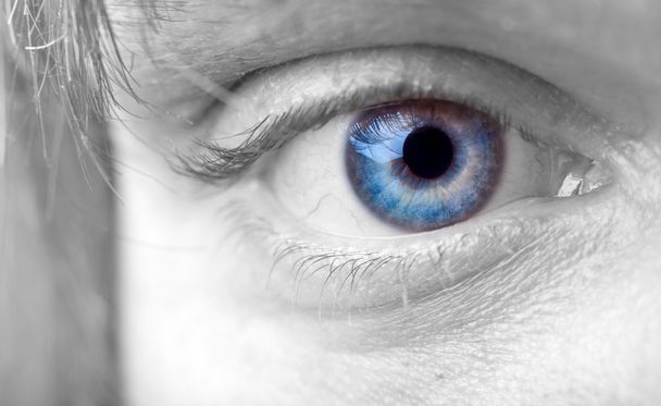 Mans ojo azul
 - Foto, imagen