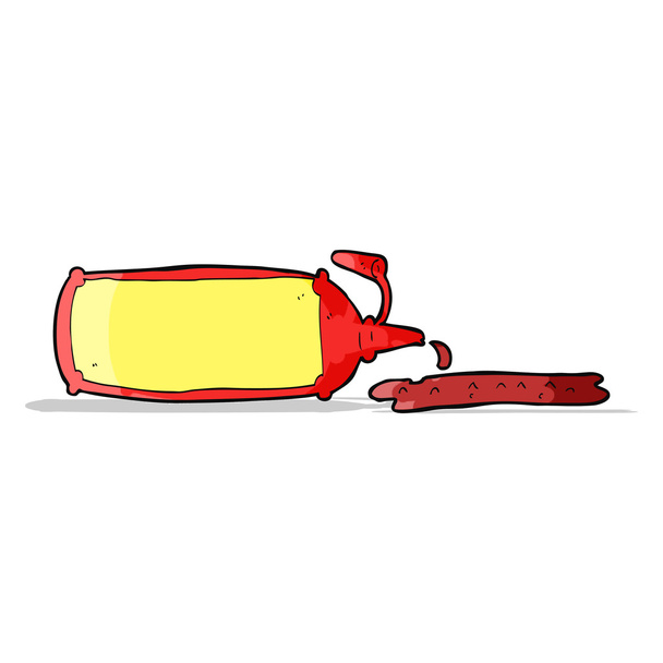 Cartoon spuitende lotion - Vector, afbeelding
