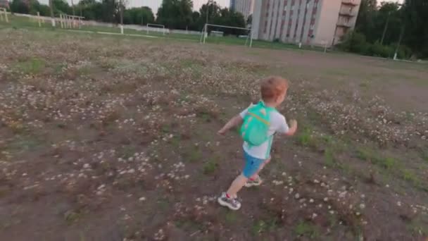 Boy Running Away - Footage, Video